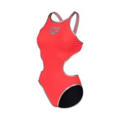 Maillot De Bain Femme Arena One Biglogo Red Silver -Boutique Natation maillot de bain femme arena one biglogo red 4