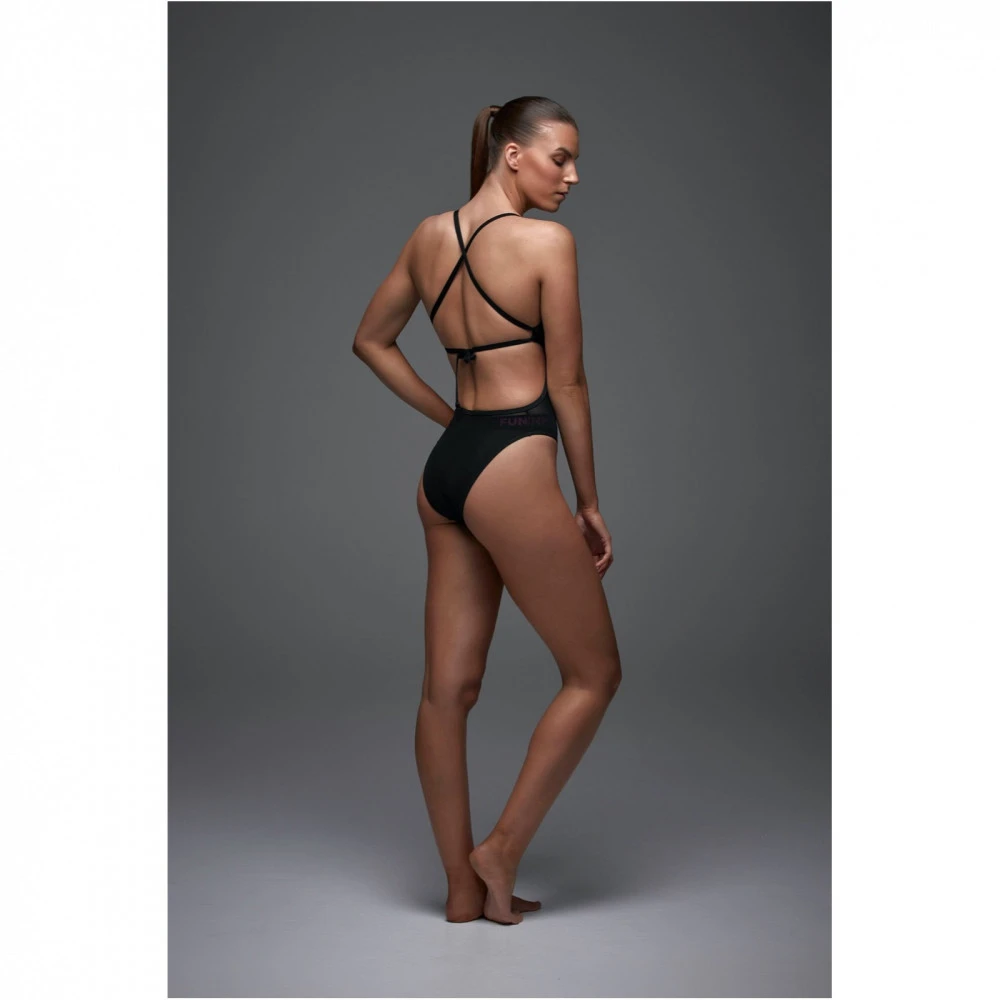 FUNKITA Maillot De Bain Femme Banded Mesh Up Still Black 6 FUNKITA Maillot De Bain Femme Banded Mesh Up Still Black – Image 4