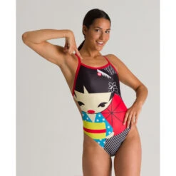 Arena Maillot De Bain Femme CRAZY KOKESHI -Boutique Natation maillot de bain femme crazy kokeshi 7