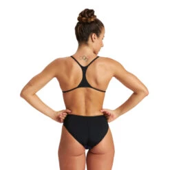 Arena Maillot De Bain Femme Foliage Booster Back Black Multi -Boutique Natation maillot de bain femme foliage booster back black multi 4