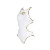 Arena Maillot De Bain Femme One Biglogo White Gold -Boutique Natation maillot de bain femme one biglogo white gold