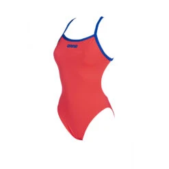 Arena Maillot De Bain Femme - Solid Light Tech - Fluo Red Neon Blue