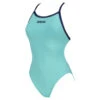 Arena Maillot De Bain Femme - Solid Light Tech - Mint Navy -Boutique Natation maillot de bain femme solid light tech mint navy
