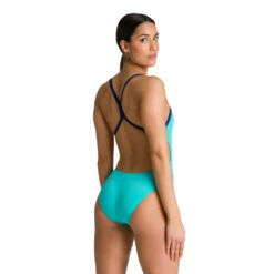 Arena Maillot De Bain Femme - Solid Light Tech - Mint Navy -Boutique Natation maillot de bain femme solid light tech mint navy 3