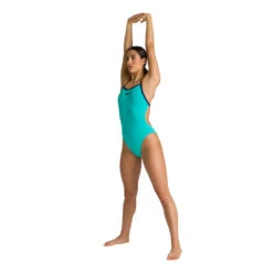 Arena Maillot De Bain Femme - Solid Light Tech - Mint Navy -Boutique Natation maillot de bain femme solid light tech mint navy 4