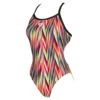 Arena Maillot De Bain Femme Speed Stripes Black Multi Orange -Boutique Natation maillot de bain femme speed stripes black multi orange