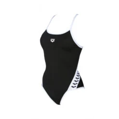 Arena Maillot De Bain Femme Team Stripe Black White