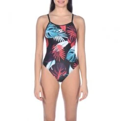 Arena Maillot De Bain Femme - Tropical Leaves -Boutique Natation maillot de bain femme tropical leaves 2