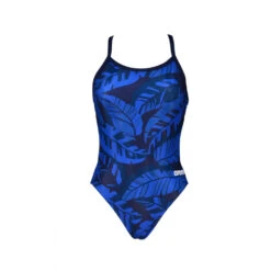 Arena Maillot De Bain Femme - Tropicals Challenge Back One Piece Navy Multi -Boutique Natation maillot de bain femme tropicals challenge black one piece copie 4