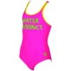 Arena Maillot De Bain Fille - Slogan Rose -Boutique Natation maillot de bain fille slogan rose