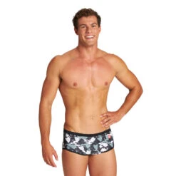 Arena Maillot De Bain Homme Crazy Camo Cats Black White Multi -Boutique Natation maillot de bain homme crazy camo cats black white multi 5