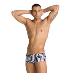 Arena Maillot De Bain Homme - Crazy Labyrinth Multi Black -Boutique Natation maillot de bain homme crazy labyrinth multi black 2