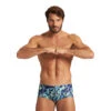 Arena Maillot De Bain Homme - Earth Texture Low Waist Short Navy Soft Green Multi -Boutique Natation maillot de bain homme earth texture low waist short navy soft green multi