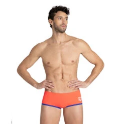 Arena Maillot De Bain Homme One Biglogo Fluo Red Neon Blue -Boutique Natation maillot de bain homme one biglogo fluo red neon blue 2