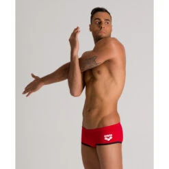 Arena Maillot De Bain Homme One Biglogo Red Black -Boutique Natation maillot de bain homme one biglogo red black 2
