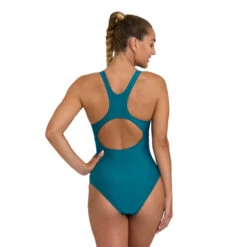 Maillot Femme Arena Solid Swimsuit Control Pro Deep Teal -Boutique Natation maillot femme arena solid swimsuit control pro deep teal 2
