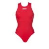 Arena Maillot Femme Waterpolo Solid Rouge -Boutique Natation maillot femme waterpolo solid