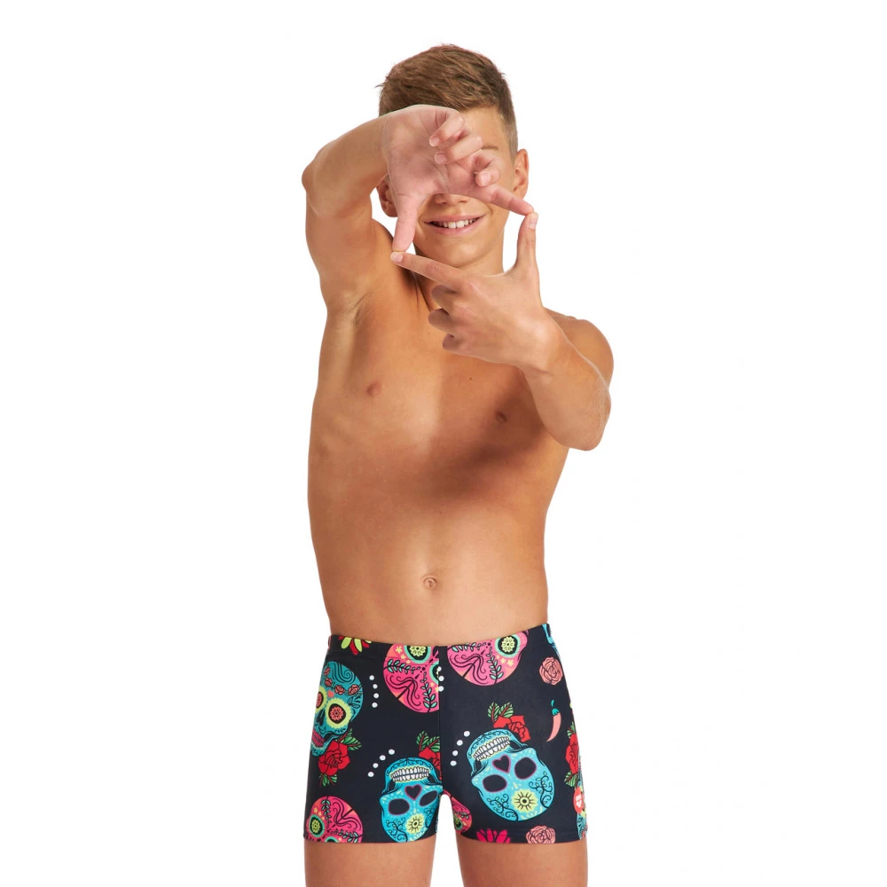 Maillot Junior Short Crazy Skulls Carnival Black Multi 3 Maillot Junior Short Crazy Skulls Carnival Black Multi