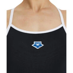Arena Maillot De Bain Femme Team Stripe Noir -W ICONS TEAM SUPERFLY BACK ONE PIECE -Boutique Natation team stripe noir 5
