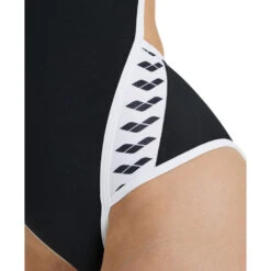 Arena Maillot De Bain Femme Team Stripe Noir -W ICONS TEAM SUPERFLY BACK ONE PIECE -Boutique Natation team stripe noir 6