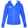 Arena Veste à Capuche Femme Bleue -Boutique Natation veste a capuche femme team line
