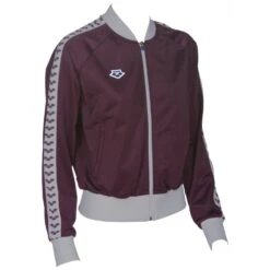 Arena Veste Icons Femme Relax IV Team Red Wine Grey -Boutique Natation veste icons femme relax iv team red wine grey 2